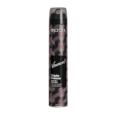 Matrix Vavoom Fast-Drying Triple Freeze Extra Dry Hairspray - Adds Volume and Lift, 24 Hour Hold, Humidity Resistant