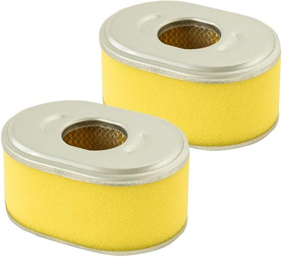 2 Pack 17210-ZE0-505 Air Filter, Compatible with Honda GX110 GX120 Engine OEM Air Cleaner and More, Plus Pre Filter