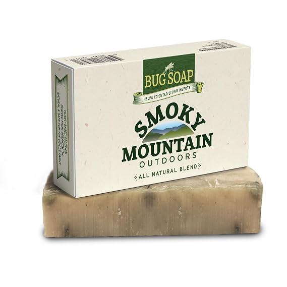 CoreTex Smoky Mountain DEET Free Bug Repellent Soap - 3oz USA-Made Anti-Mosquito Soap Bar with Citronella Java Oil - Plant Based, Natural Bug Repellent Providing Defense Against Biting Insects