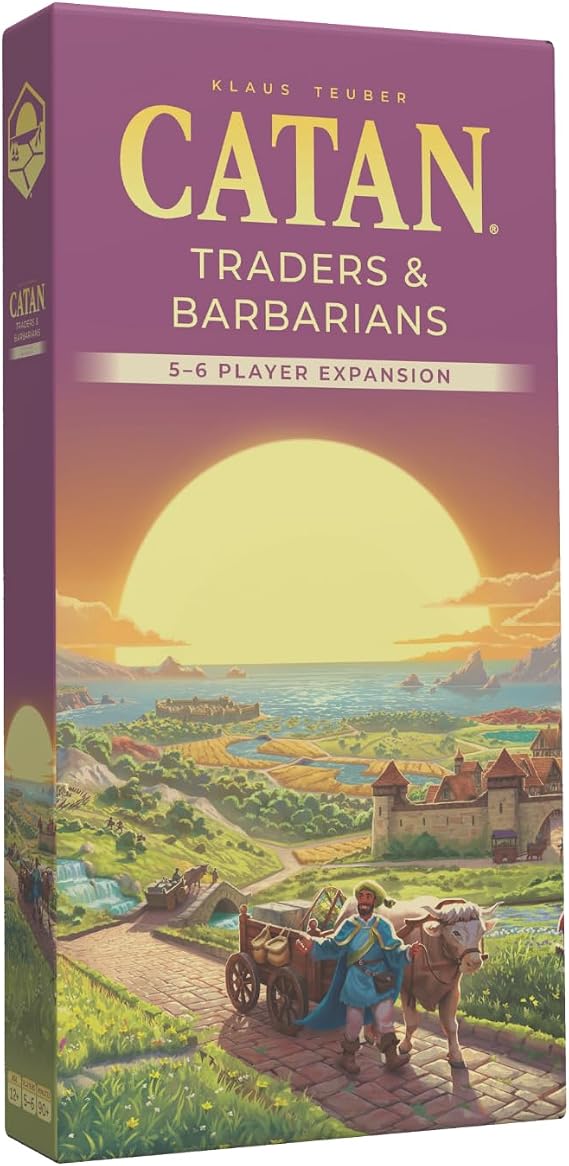 Catan Traders & Barbarians 5-6 Player Board Game Expansion 6th Edition - Strategic Game for Kids and Adults Ages 12+ 3 - 6 Players, 90-120 Minute Play Time by Catan Studio