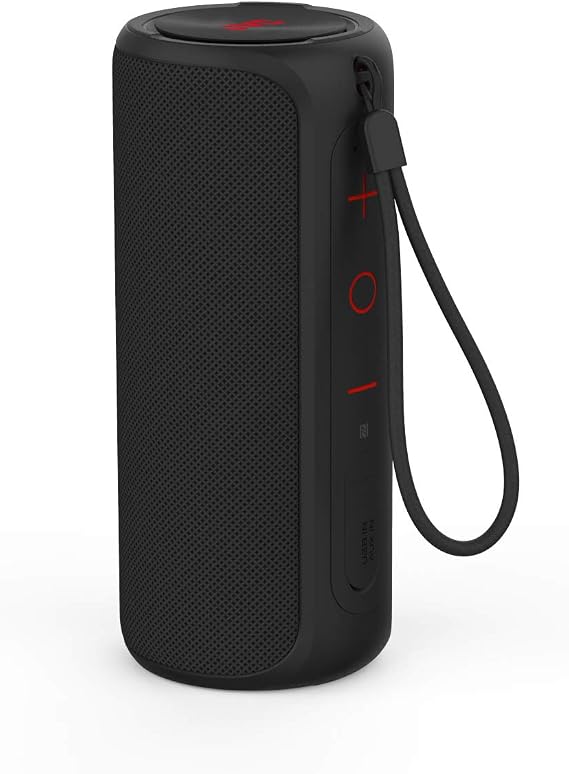 JVC Portable Wireless Speaker with Surrounding Sound, Bluetooth 4.2, Waterproof IPX7, 8-Hour Battery Life - SPSX2BT,Black