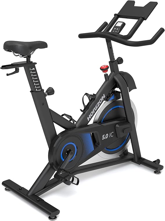 Horizon Fitness 5.0 IC Indoor Cycle Bike, Fitness & Cardio, Magnetic Resistance Cycling Bike with Bluetooth, Multi-Position Grips, 250lb Weight Capacity
