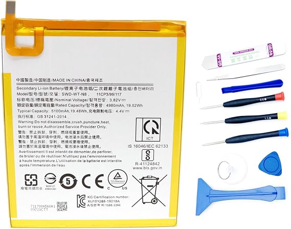 SWD-WT-N8 Battery Compatible with Galaxy Tab A 8.0 icnh 2019 SM-T290 SM-T295 SM-T295N with Tool Kit