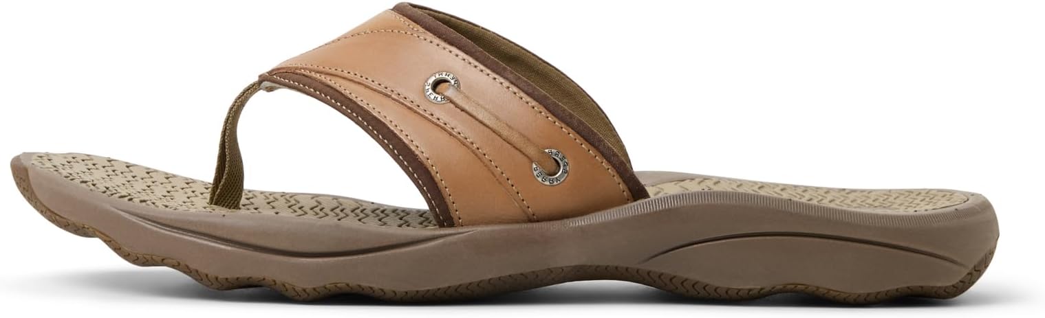 Sperry Men's Outerbanks Leather Flip Flop Sandal | Casual Sandals