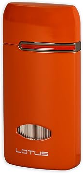 Lotus Lighter L76 Matrix Triple Jet Lighter w/Cigar Punch (Valencia Orange)