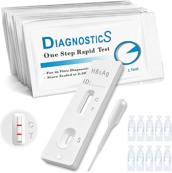 HBV Quick Test, Easy to Use Self-Test, Fit Home Test, Clear and Reliable Result, Pack of 10