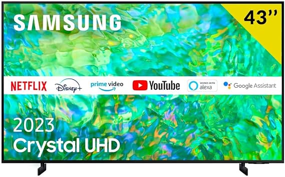 SAMSUNG Series 8 CU8000 Crystal UHD 43 Inch 4K Ultra HD Smart TV Wi-Fi Black