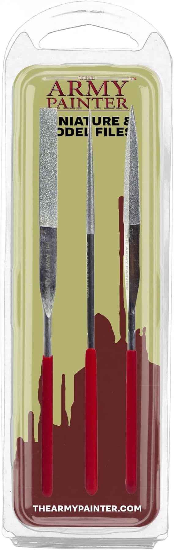 The Army Painter Miniature and Model Files, Set of 3, Round, Diamond & Flat and Triangle for Plastic, Resin and Metal for Role Play, Model Painting