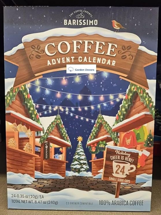 Barissimo Coffee Limit Edition Advent Calendar Unique 24 Cups 8.47oz 240g
