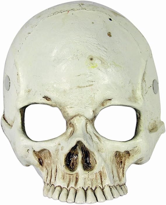 Rubies Skull Foam Half Mask for Adults, Unisex No Size