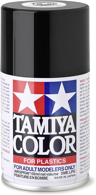 TAMIYA Spray Lacquer TS-29 SemiGloss Black TAM85029 Lacquer Primers & Paints