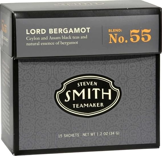 Steven Smith Teamaker, Lord Bergamot, Earl Grey, 15 Sachets, 1.2oz each