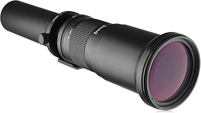 Opteka 650-1300mm with 2x- 1300-2600mm Telephoto Zoom Lens for Nikon D5, D4, D3, Df, D850, D810, D800, D750, D610, D7500, D7200, D5600, D5500, D5300, D3500, D3400, D3300, D3200 Digital SLR Cameras