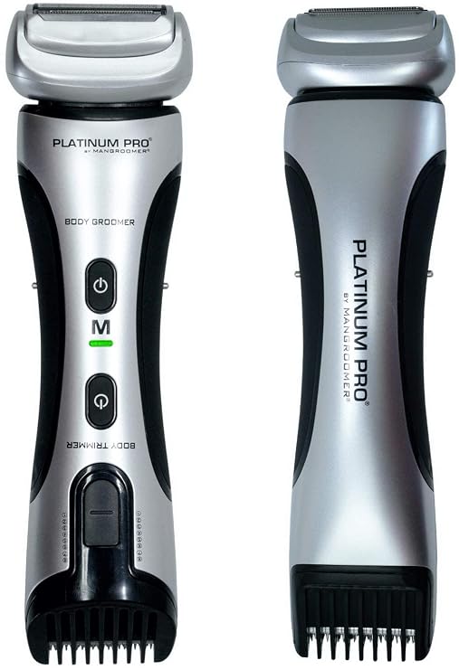 Platinum Pro by MANGROOMER New Body, Ball Groomer & Trimmer with Lithium Max Battery, Bonus Extra Foil & Storage Case! (Generation 8.0), 3 Piece Set