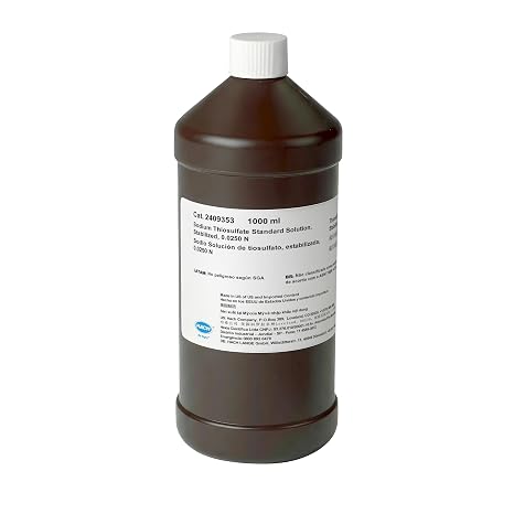 Hach Sodium Thiosulfate Standard Solution, 0.0250 N, 2409353 | Stabilized, 1 L