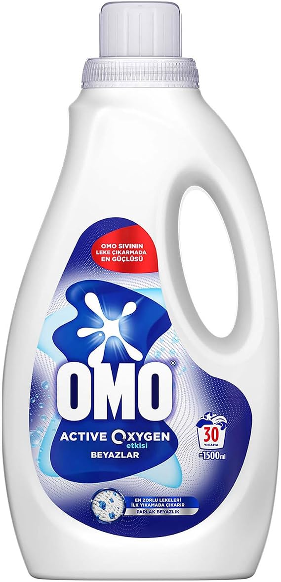 OMO Active Oksijen Etkisi Beyazlar İçin Sıvı Deterjan 1500 ml
