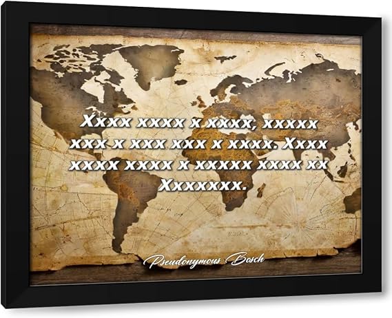 ArtDirect ArtsyQuotes Art Print with Customization Framed or UnFramed Quote: x x x x, xx  x   x x. x x x x xx x xx x.