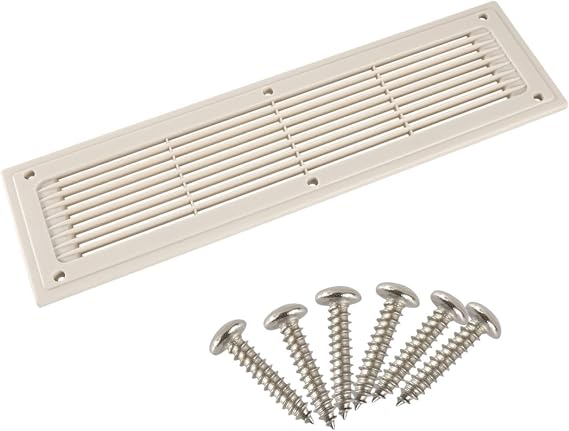 Generic RV Ventilation Grill for Air Conditioner Outlet Replacement Parts for Trailer Yacht Bus, with Screws