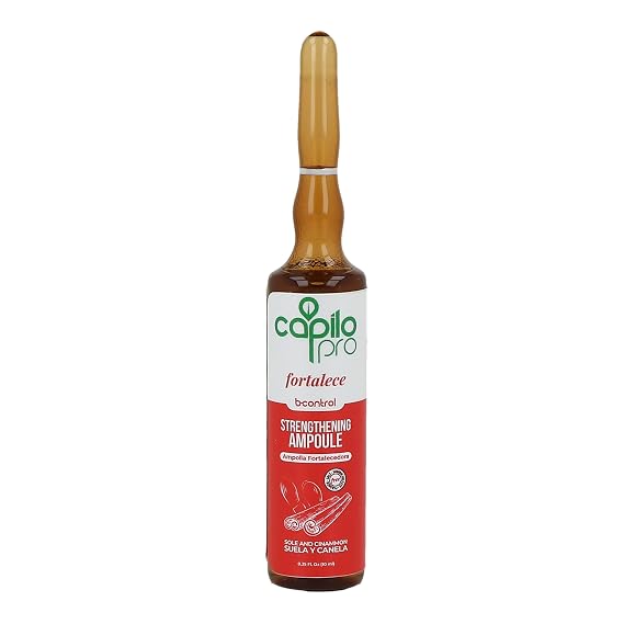Capilo Pro B-Control Ampoules with Sole & Cinnamon (5 x 10ml Bottles) Paraben Free, Salt Free, Sulfate Free, Mineral Oil Free & Petrolatum Free