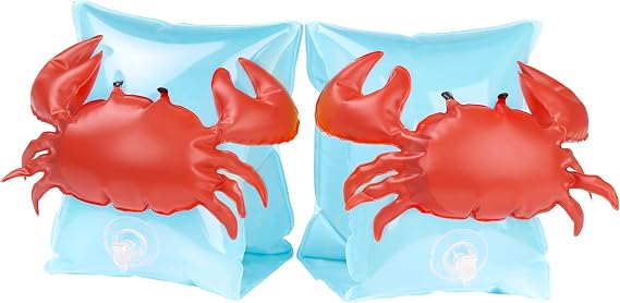 HeySplash Inflatable Armbands for Kids (Aged 3-6), Pool Arm Floatie Sleeves Floater Tube Water Wings Swimming Armlets, Up to 55lbs