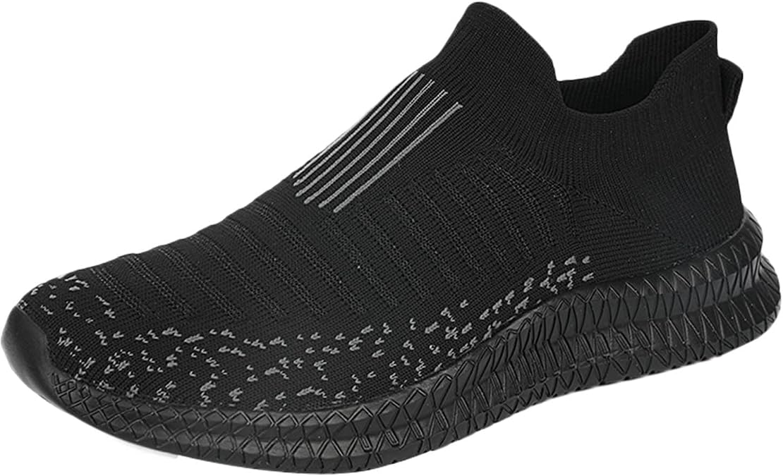 Men's Slip on Walking Shoes Ultra Light Breathable Non Slip Running Shoes