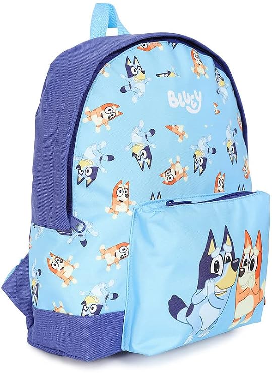 Bluey Official Bingo Childrens Backpack, Kids Backpack, Schoolbag, Rucksack Blue