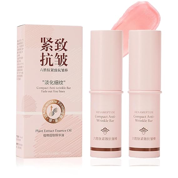 2Pcs Hydrating Multi Eye Balm Stick, Lip Balm Firming Eye Balm Stick Neck Cream Make Up Base, Reduce Wrinkle Vegan & Cruelty-Free