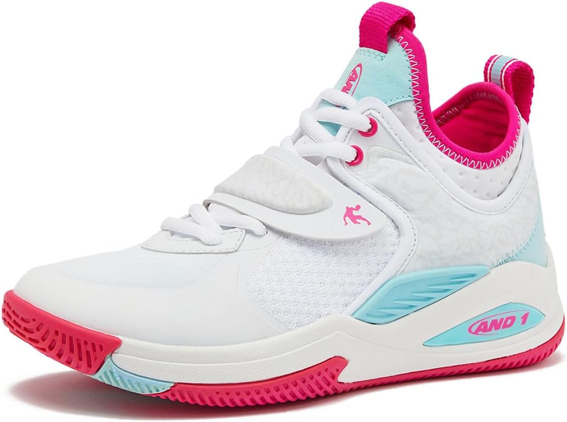 AND1 Gamma 4.0 SS Boys & Girls Basketball Shoes, Kids Youth Cool Basketball Sneakers with Strap, Size Little Kid 11 to Big Kid 7 Shoes for Boys
