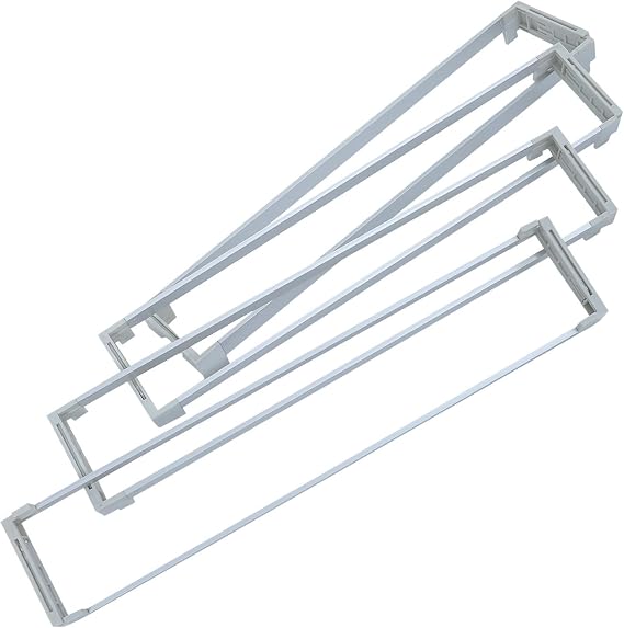 KOMBIUDA 4pcs Metal Beverage Shelf System with Automatic Glide Pusher for Commercial Vending Machines Drink Organizer Shelf Maximizing Space Utilization for Supermarket Display and
