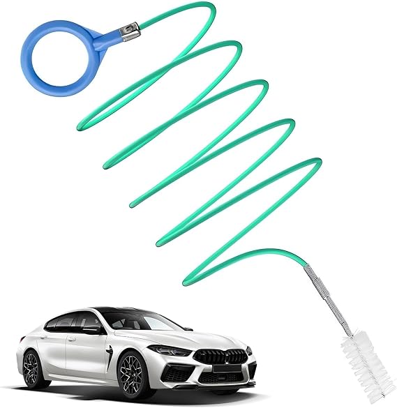 Ouzorp 78-inch car Flexible Drain Brush, Essential car Gadget in Rainy Season, Pipe Cleaning and unclogging Tool, Perfect for car sunroof, Windshield Wiper