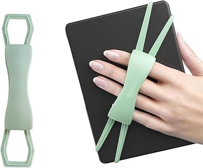 TORMEN Hand Strap for Kindle Tablets – Anti-Slip E-Reader Grip Holder for Secure ReadingBlack