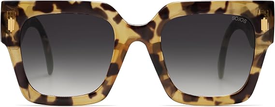 SOJOS Oversized Sunglasses for Women Thick Big Square UV400 Shades SJ2194