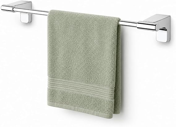 Alper Banyo F1 Model Lüx Krom Paslanmaz Uzun Havlu Askısı, 40 cm, Montajlı Metal Uzun Havluluk, Parlak Krom Kaplama Banyo Aksesuarı, Duvara Vidalı Havlu Tutucu, 5 Yıl Garantili