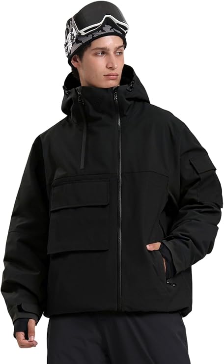 GSOU SNOW Unisex Snowboard Jacket Loose-Fit Snowboard Coat Waterproof