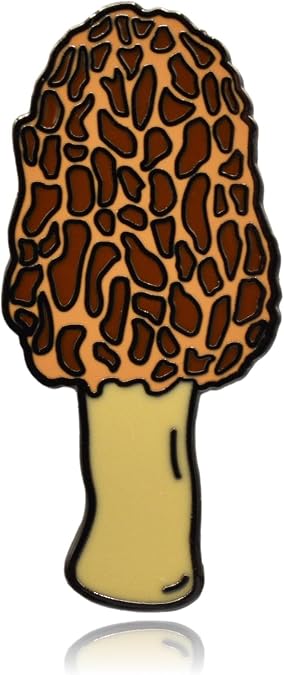 Morel Morchella Mushroom Hard Enamel Pin