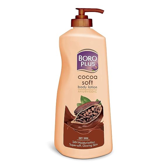 Boroplus Cocoa Soft Body Lotion | 24H Moisturizer for Dry Skin | Deep Hydration & Nourishment | Softens, Smooths & Restores Glow | Fast-Absorbing, Non-Greasy Formula | 13.53 Fl Oz (400ml)