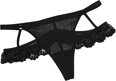 Womens G-String Panties Low Waist Thongs Briefs Lace Sexy Plus Size Cheeky Hipster Stretch Comfy Panty Underwear