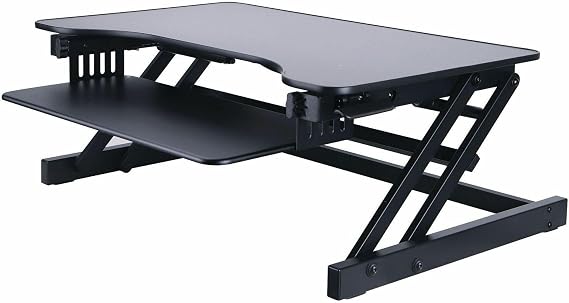 Lorell Adjustable Desk/Monitor Riser, Black