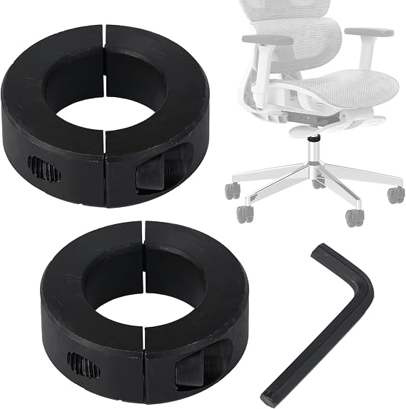 Jayen Office Chair Sinking Fix Kit, 2 Pack Cylinder Clamps, Chair Saver