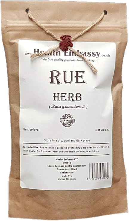 Health Embassy Rue Herb | Ruta Graveolens L | Herbal Tea (50g)