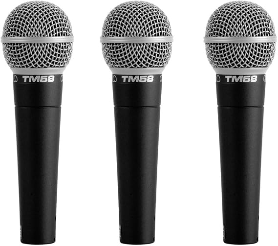 Superlux TM58 Dynamic Vocal Microphone (3-Pack)