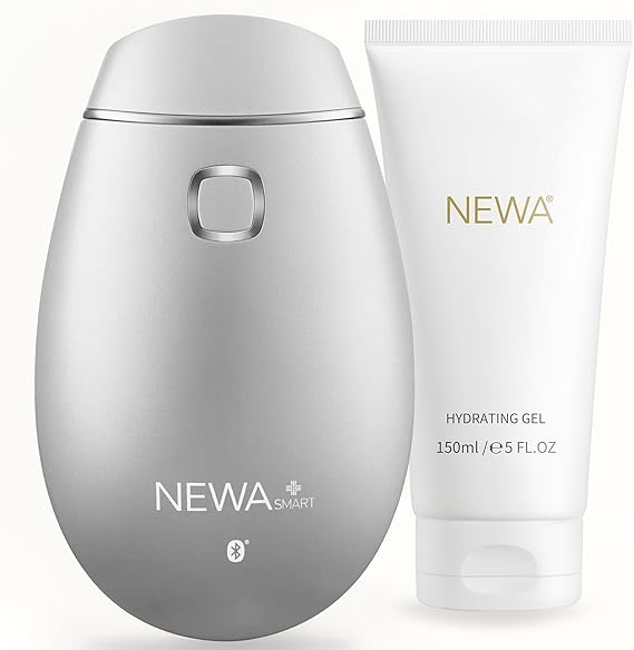 NEWA RF Wrinkle Reduction Device (Wireless) - Skincare Tool for Facial Tightening. Boosts Collagen, Reduces Wrinkles. with 1 Month Gel Supply