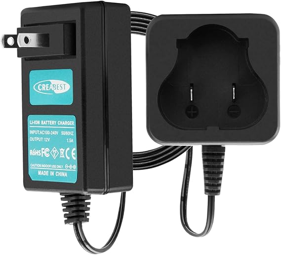 Creabest 12V Li-ion Charger Compatible with Black and Decker BL1510 BL1310 | Compatible with BL1510 BL1310 BL1110 LB12 LBX12 LBXR12