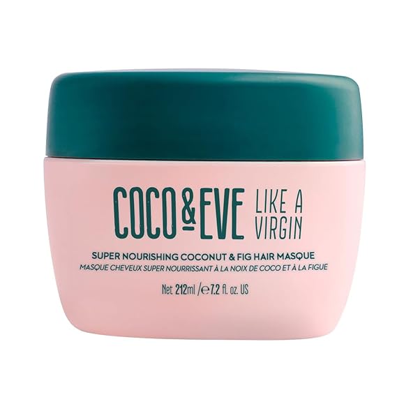 Coco & Eve Like a Virgin Hair Masque - Coconut & Fig Hair Mask for Dry Damaged hair with Shea Butter & Argan Oil for Hair Repair & Hydration | Deep Conditioning Mask Hair Treatment (212 ml)