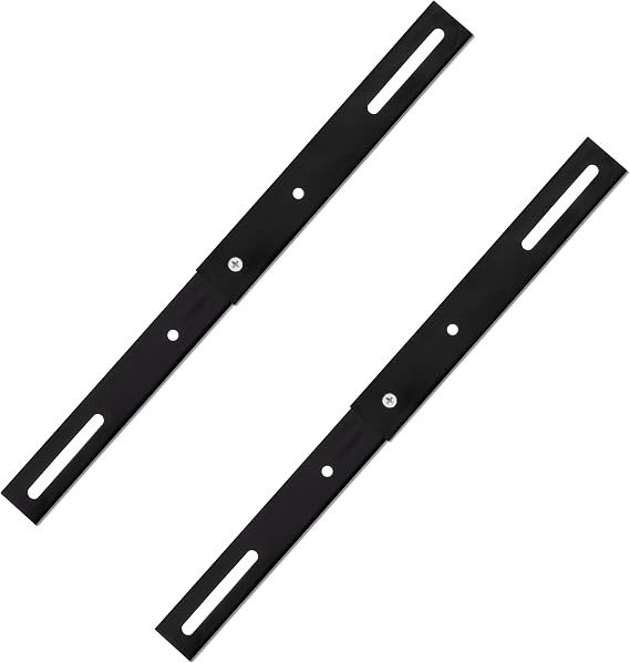 Burg-Wachter Adjustable Post Box Gate & Railing Mounting Bracket Kit, Black