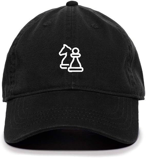 Tech Design Chess Baseball Cap Embroidered Cotton Adjustable Dad Hat