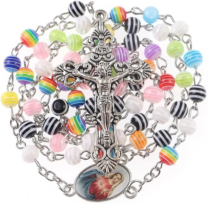 Rosary Beads Catholic for Women With Jewelry Bags