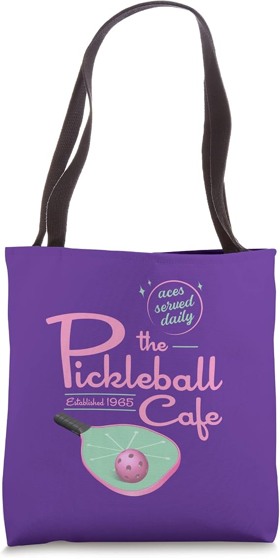 Funny Pickleball TShirt - The Pickleball Cafe - Aces Served Tote Bag