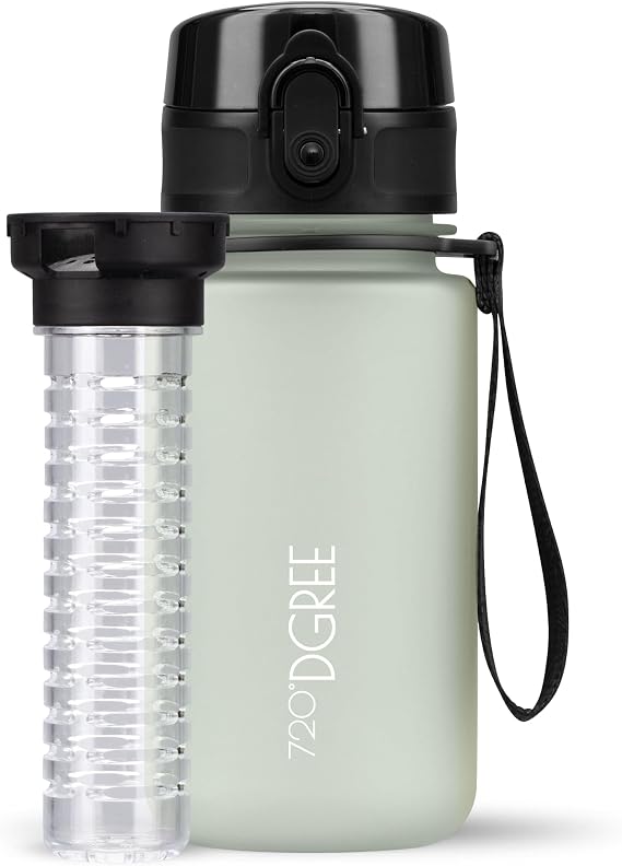 720°DGREE Water Bottle “uberBottle“ +Fruit-Infuser - 350ml, 500ml, 650ml, 1l, 1.5l - BPA-Free Tritan, Leakproof, Reusable - Sports Drinking Bottle for Kids, Gym, Fitness, Outdoor, Cycling, School