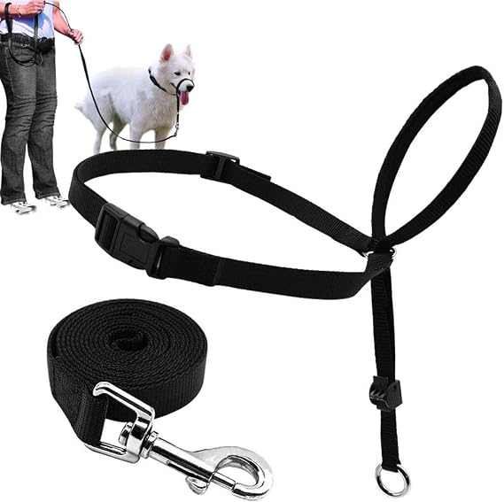 BARKELSS Gentle Dog Head Collar, Adjustable Padded Dog Halter